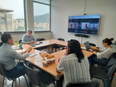 ACUA of El Salvador visits the DOPS group of the UPC in Barcelona