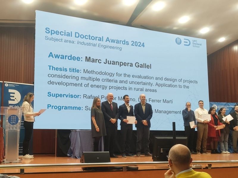 Marc Juanpera Gallel, winner of the Extraordinary Doctorate Award 2024